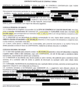 Carta Contemplada com 16 parcelas pagas VENDIDA PARA ADEMICON por R$ 21.000,00